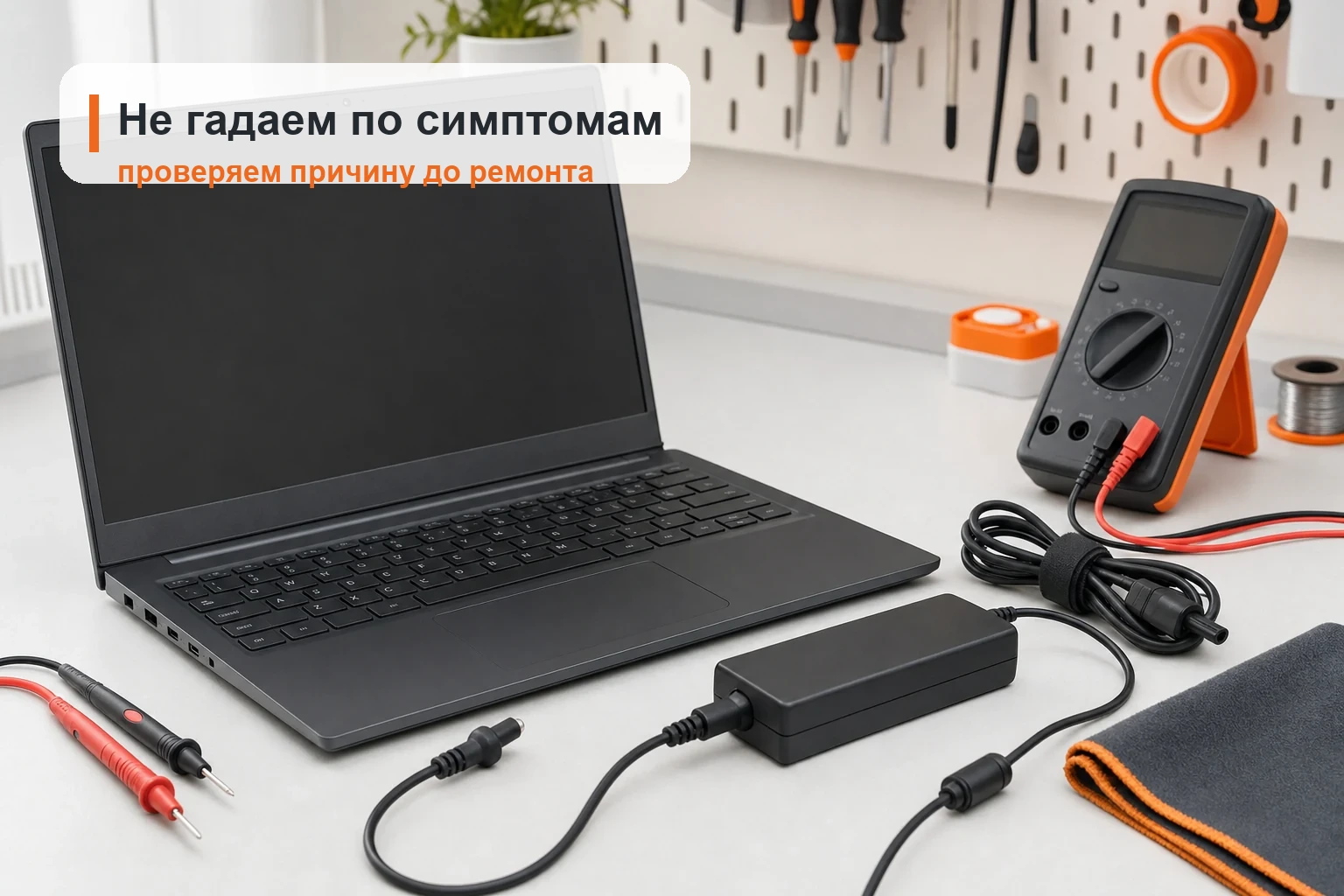 Проверка зарядки и разъема питания ноутбука Acer