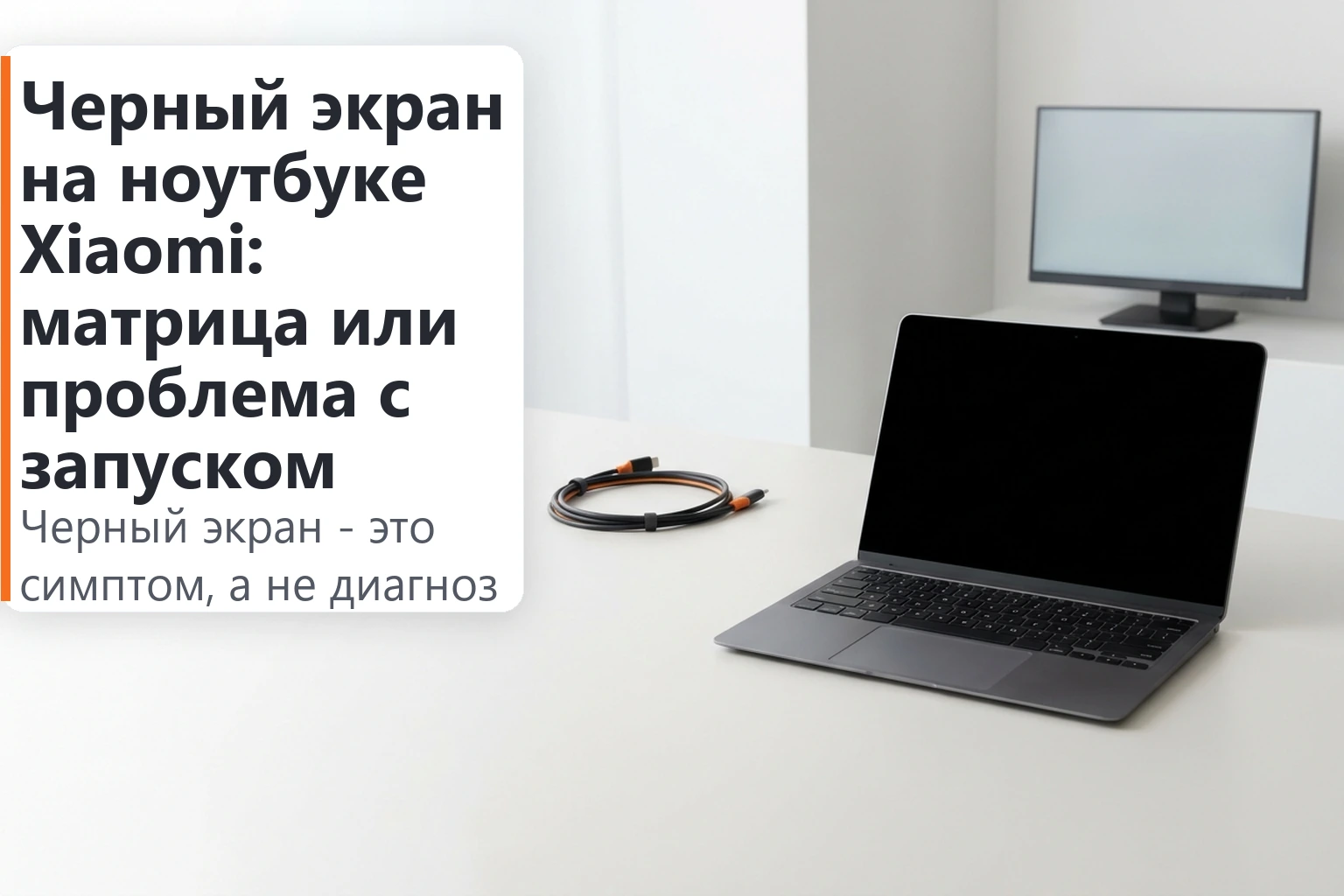 Черный экран на ноутбуке Xiaomi: матрица или проблема с запуском
