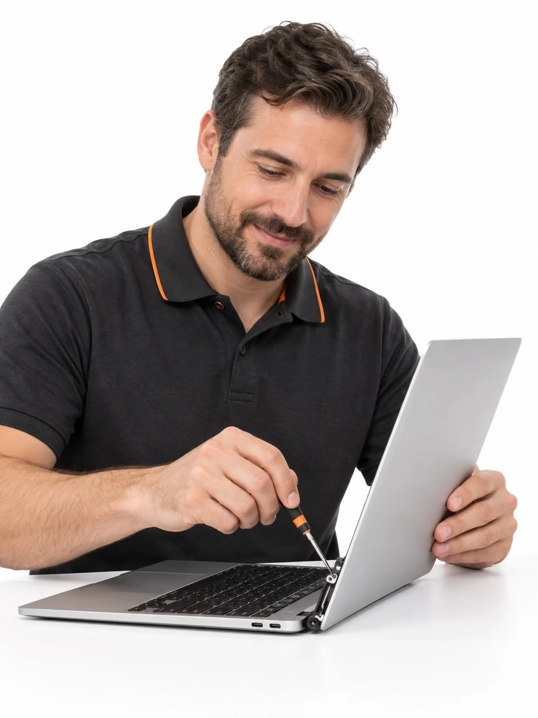 Замена экрана в сборе MacBook Pro 14 — иллюстрация работы мастера