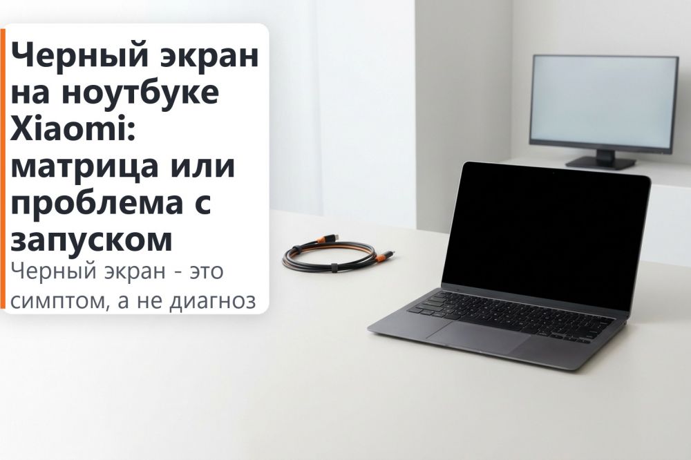 Черный экран на ноутбуке Xiaomi: матрица или проблема с запуском