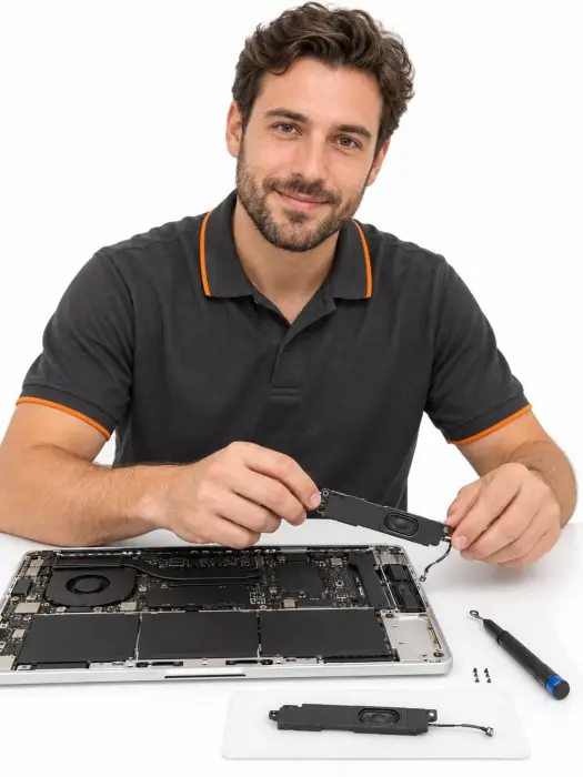 Замена динамиков MacBook Pro 16 — иллюстрация работы мастера