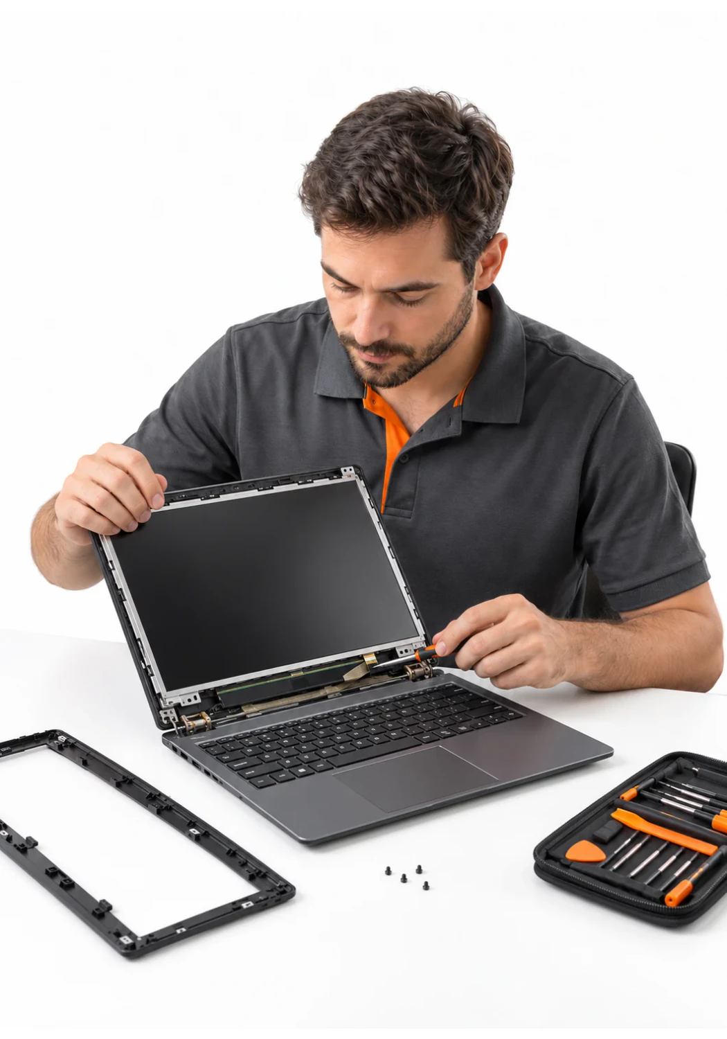 Мастер меняет матрицу ноутбука Asus Мастер меняет матрицу ноутбука Asus