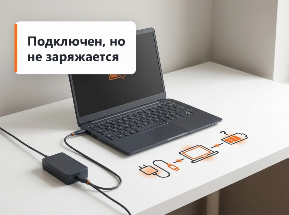 Почему ноутбук Lenovo подключен к зарядке, но не заряжается