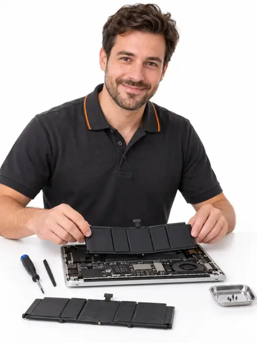 Замена аккумулятора MacBook Pro 16 — иллюстрация работы мастера