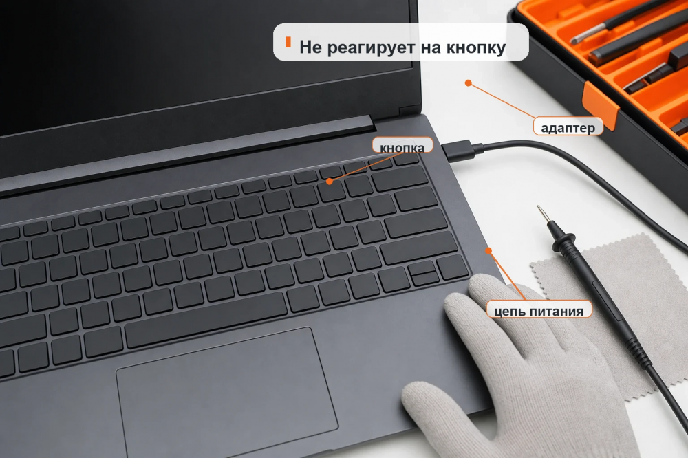 Ноутбук Acer не реагирует на кнопку включения: что проверить перед сервисом