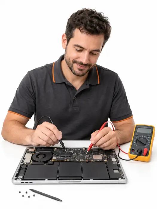 Диагностика MacBook Pro 16 — иллюстрация работы мастера