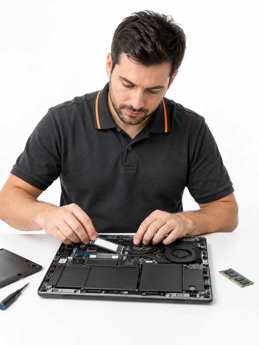 Модернизация ноутбука Dell — мастер за работой Модернизация ноутбука Dell — мастер за работой