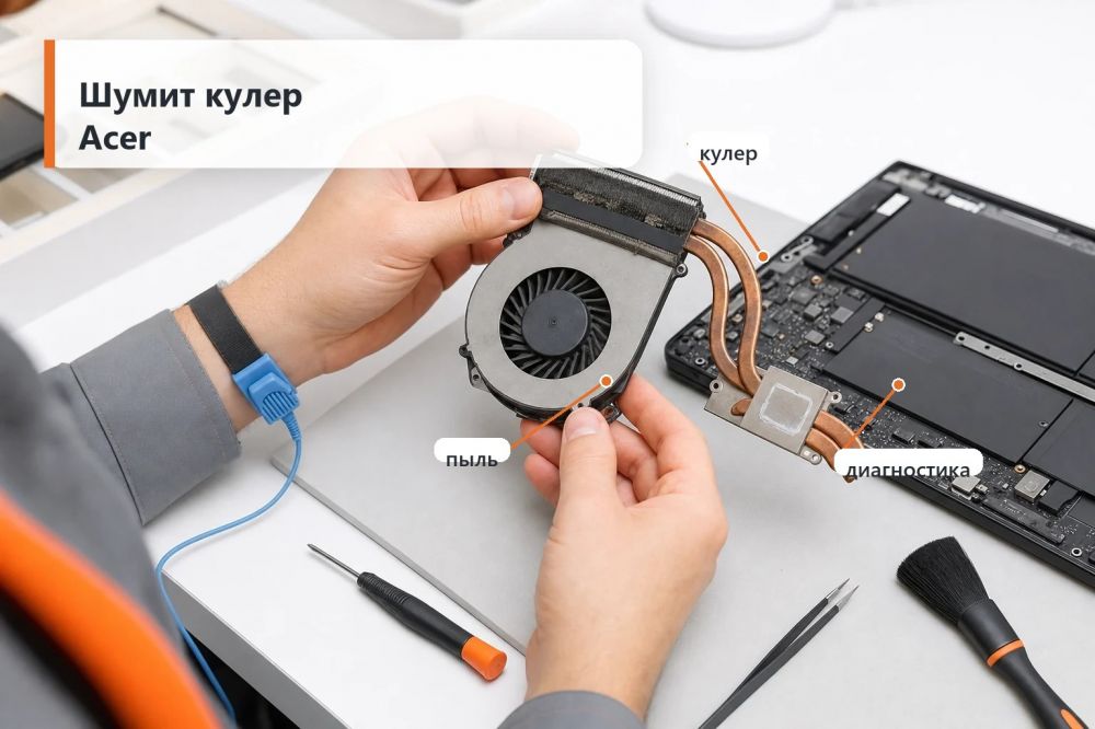 Шумит кулер Acer: пыль, термопаста или нагрузка