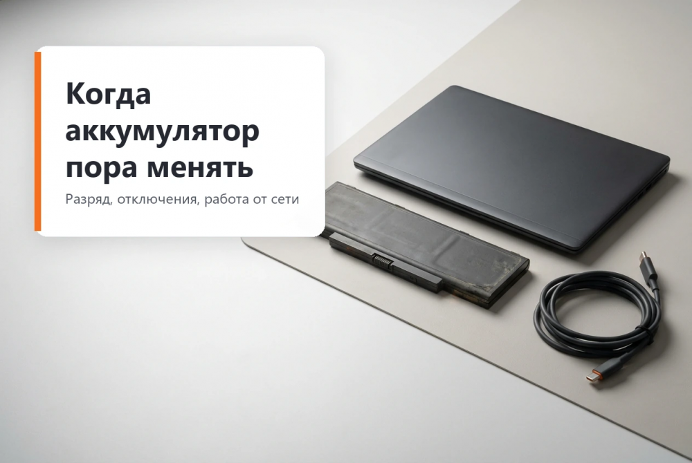 Как понять, что аккумулятор ноутбука Lenovo пора менять
