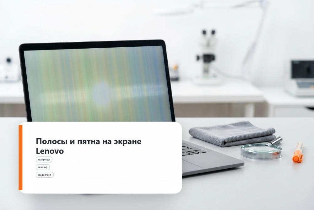 Полосы, пятна или мерцание на экране Lenovo: что может быть причиной