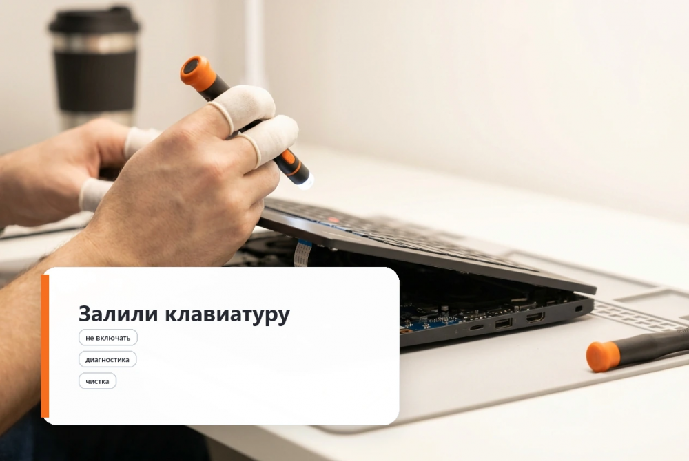 Залили клавиатуру ноутбука Lenovo: что делать сразу и когда нужна замена